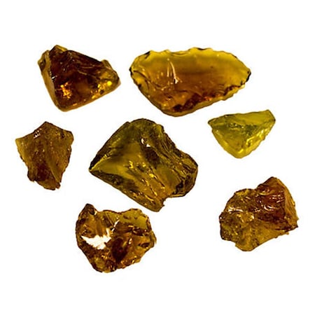 Gardencontrol Recycled Fire Pit Glass, Amber GA1690879